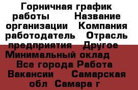 Горничная-график работы 1/2 › Название организации ­ Компания-работодатель › Отрасль предприятия ­ Другое › Минимальный оклад ­ 1 - Все города Работа » Вакансии   . Самарская обл.,Самара г.